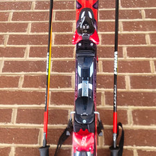 Salomon Xwing 8 Downhill Ski Bindings Titanium Baseplate Red/Black