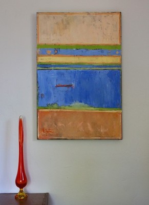 Abstract Painting, Mixed Media, Contemporary art , ''Inside the Box 1 ''