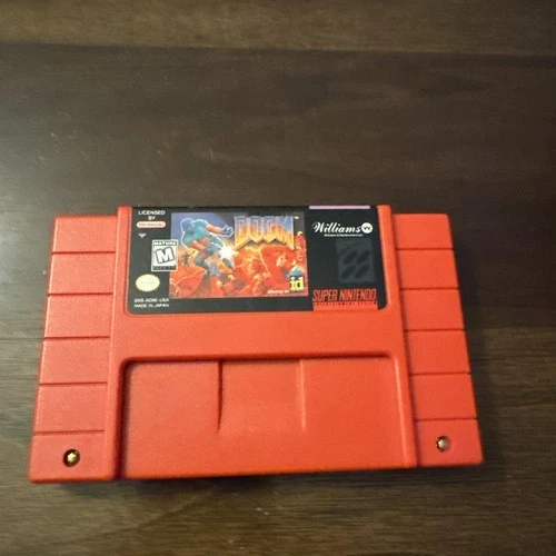 DOOM (Super Nintendo SNES, 1995) - Authentic - Cart Only - Tested Working