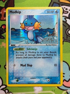 Mudkip - 57/100 - Reverse Holo, EX Crystal Guardians - Pokemon Card - MP |  eBay