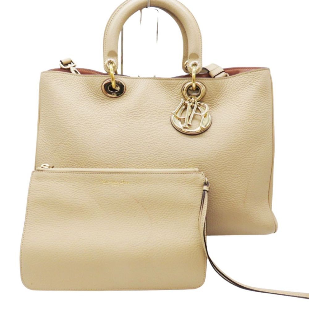 Dior Diolishimo 2-Way Shoulder Bag Handbag in Beige A2300523