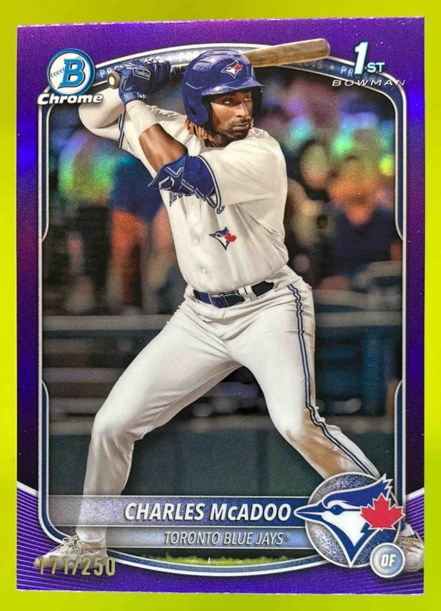 2025 Bowman Charles McAdoo Chrome Prospects Purple Refractor /250 #BCP-150