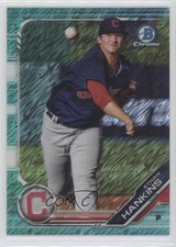 2019 Bowman Chrome Prospects Aqua Shimmer Refractor 11/125 Ethan Hankins 0o6v