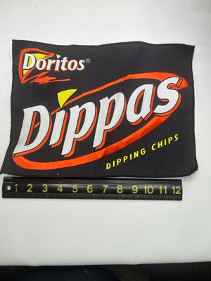 HUGE! Kinda Rough Back-Of-Jacket Size DORITOS Dippas Dipping Chip Patch M029