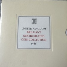 1986 Royal Mint BU Coin Set