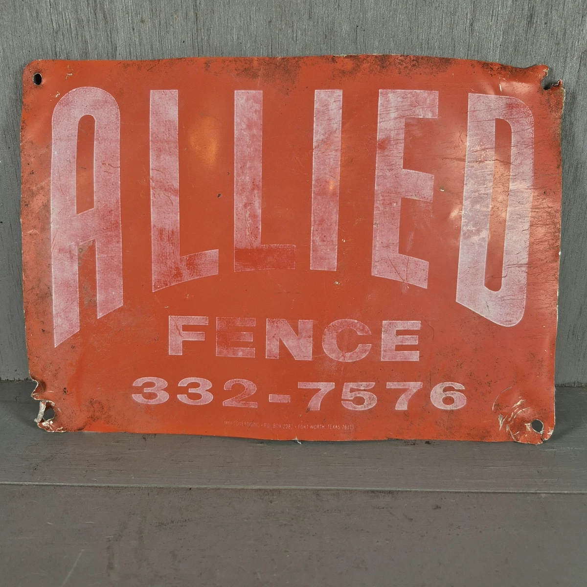 Vintage Fence Sign In Original Advertising Signs (1930-1969) for