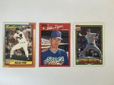 Nolan Ryan 90 Topps #1 Donruss #659 5000 K’s 91 Topps #6 Record Breaker NM HOF