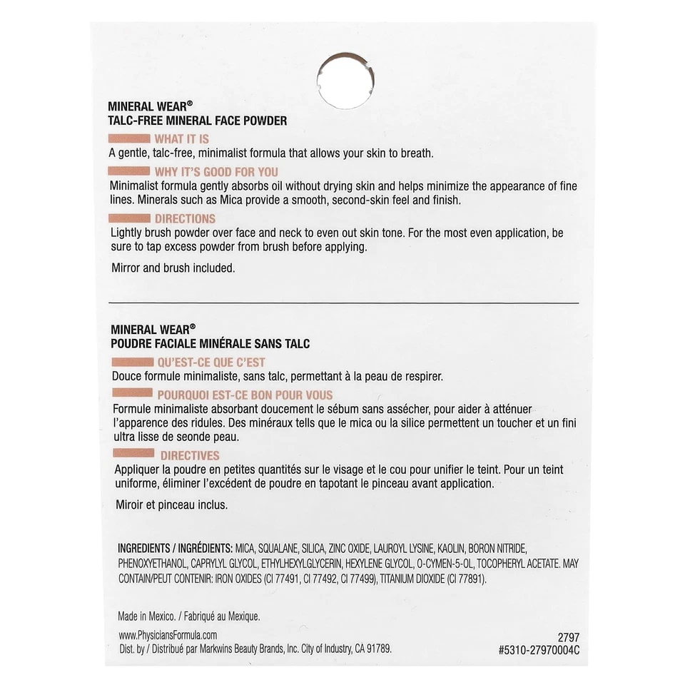 Physicians Formula Mineral Wear Pressed Powder, Buff Beige, 0.30 Ounce - Image 3 of 4