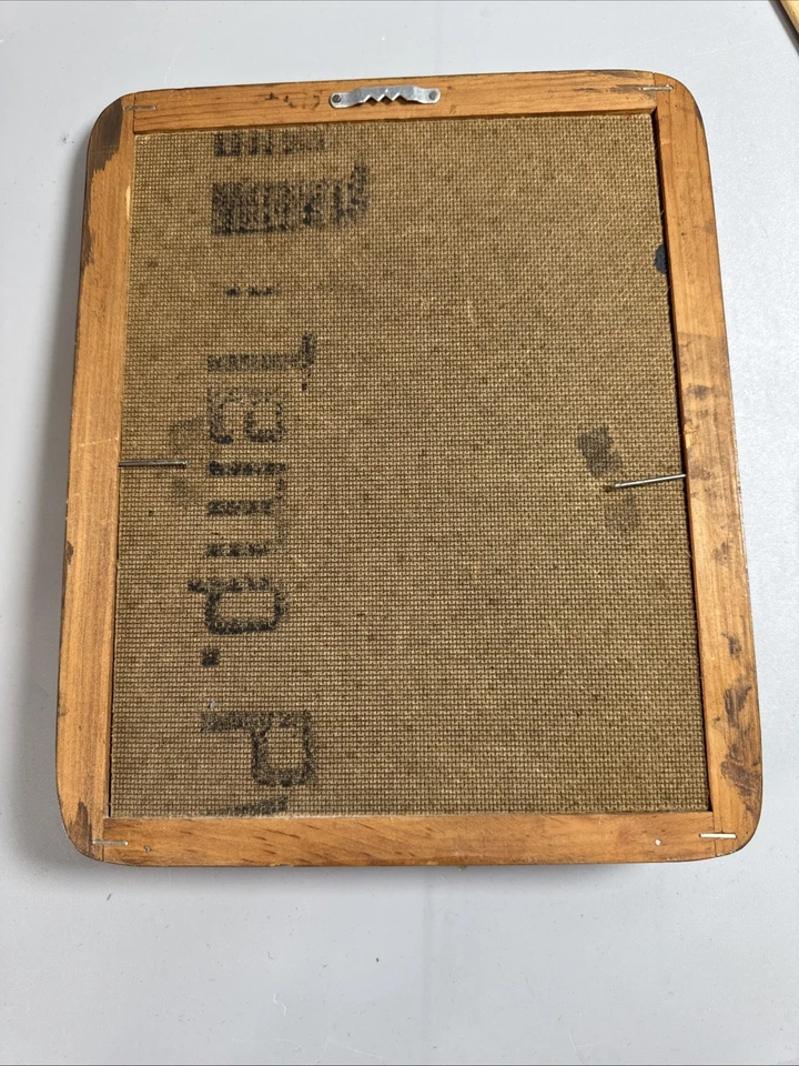 Vintage Hand Painted Chalkboard With Wooden Frame - Image 3 of 4