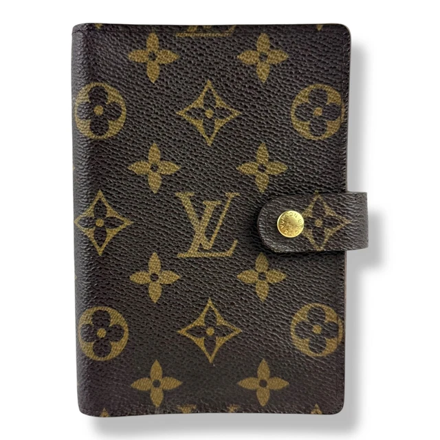 Louis Vuitton Brown Monogram Small Ring Agenda Wallet
