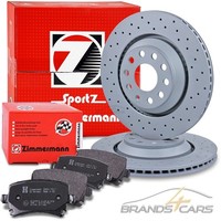 Zimmermann SPORT-BREMSSCHEIBEN Gelocht Ø310 + BelÄGe Hinten