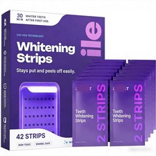 Smile 42 pcs Strips Professional Teeth Whitening Kit Fast Whitening Enamel Safe