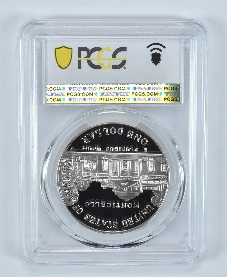 1993-S Jefferson Commemorative Dollar PR69 DCAM PCGS Blue Label *9471 - Image 2 of 4