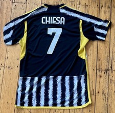 Juventus FC 2023/24 Federico Chiesa Home Kit Shirt Jersey L Adidas Italy Soccer