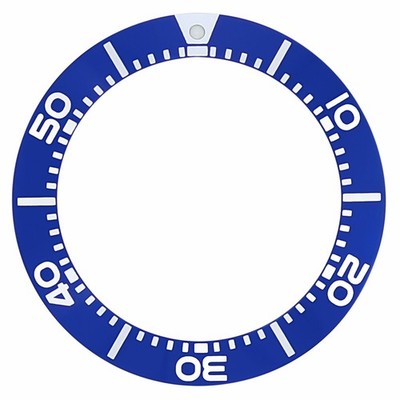 LÜNETTENEINSATZ FÜR SEIKO PROSPEX TAUCHERUHR 200M SKA371 KINETIC BLUE TOP QY