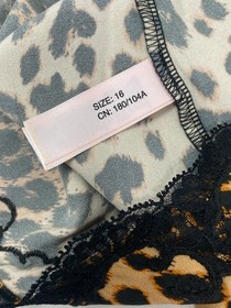 Agent Provocateur Molly Leopard Silk Slip UK16 XXL