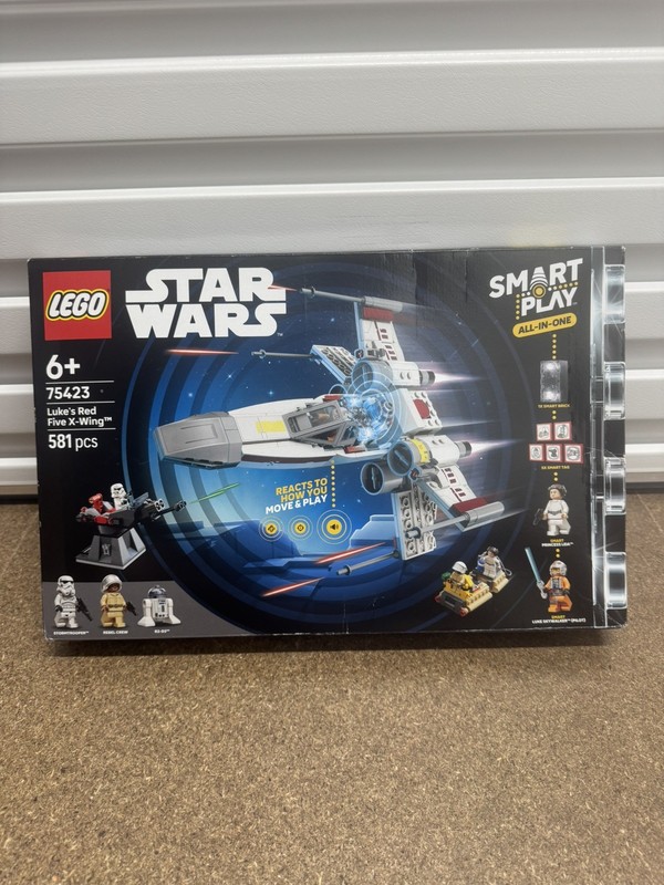 Lego 75423 Star Wars SMART Play Luke’s Red Five X-WING - New & Sealed
