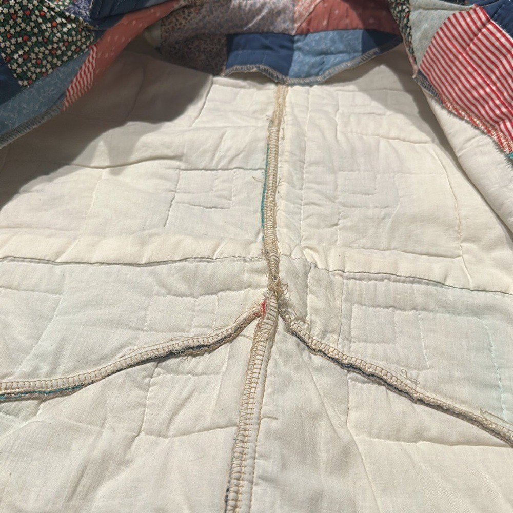 CUSTOM TAILOR-MADE PATCHWORK QUILT JACKET made wi… - image 11