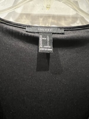 Forever 21 Black Sequin Wrap Party Dress Size Large | eBay