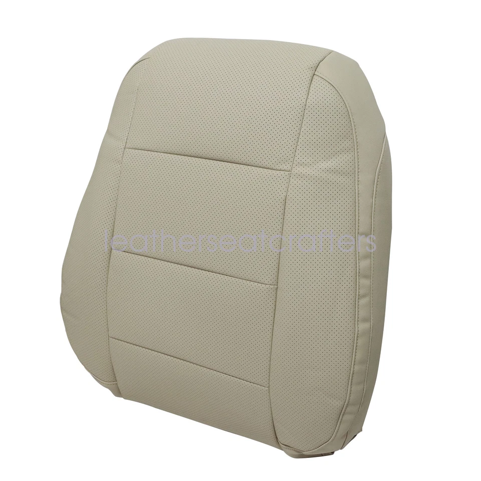 Cubierta de asiento de cuero con respaldo inclinado para pasajero color tostado PERF para Volkswagen Jetta 2006-2010 Foto 3 de 4