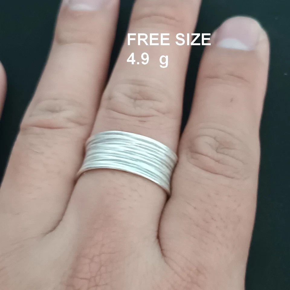 EDLE SILBER RINGE 925 STERLING Classic Allure Sleek Simplicity Accessoire #A104