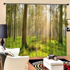 Root Show Water Surface 3D Curtain Blockout Photo Printing Curtains Drape Fabric