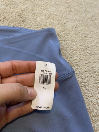 NWT old navy womens XLARGE blue powerpress active crop leggings - Picture 4 of 9