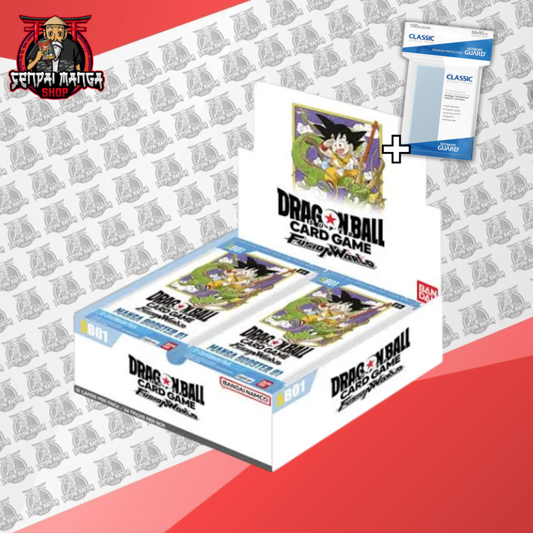 Dragon Ball Super Card Game Fusion World SB01 Manga Booster Box (ENG) + Sleeves