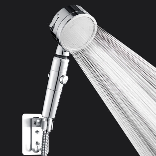 Shower Head Set Universal Multi Function Stainless Steel With 1.5m Hose Holder - Picture 1 of 10