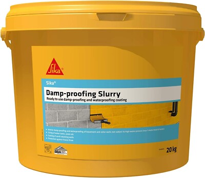 SIKA FEUCHTSCHUTZSCHLÄMME 20 KG POLYMERMODIFIZIERT ZEMENTBASIS WASSERFESTE BESCHICHTUNG 