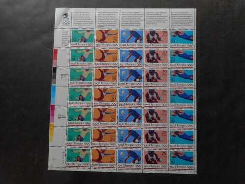 Scott 2637-41, 29 cent, Olympic Games, Summer, Sheet
