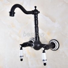 Black Oil Rubbed Brass Kitchen Wet Bar Bathroom Vessel Sink Faucet Tap snf863