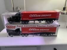 ARTIST'S PROOF Office Depot Crown Premiums Ford Aeromax Tractor-Trailer 2001 NIB