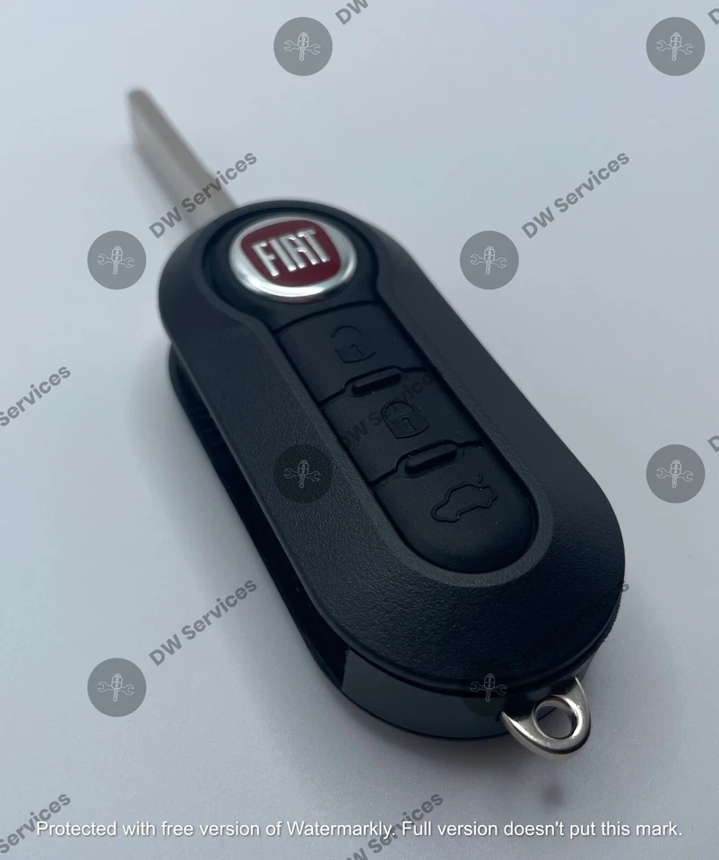 ¡NUEVO! FIAT 500 Mando a distancia de 3 botones Llavero abatible LTQF12AM433TX Delphi BCM CITY RAM Foto 4 de 4
