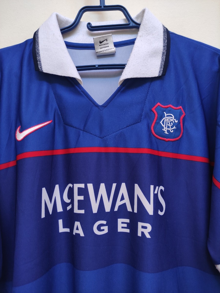 Glasgow Rangers 1997 1998 Home Shirt Nike Jersey Vintage Soccer