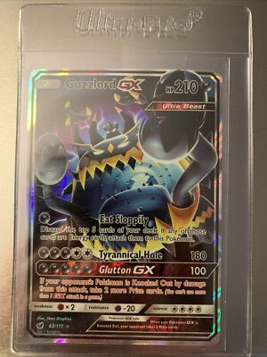 Pokémon TCG Guzzlord GX Crimson Invasion 63/111 Holo Ultra Pokémon TCG Guzzlord GX Crimson Invasion 63/111 Holo Ultra