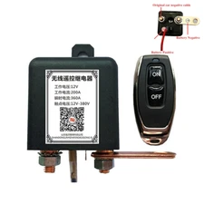 Auto Car Remote Control Battery Switch Disconnect Isolator Master Kill 12V 200A