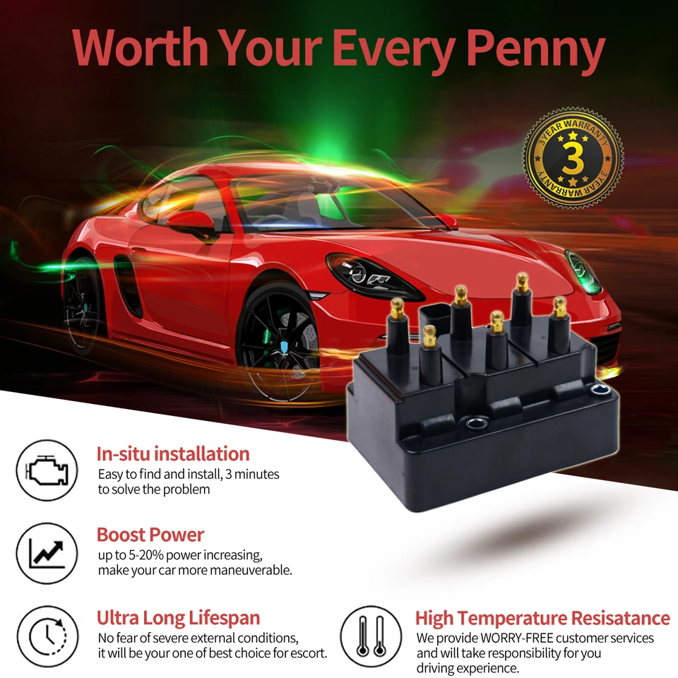 ✅ Ignition Coil For Chrysler Concorde Dodge Eagle Vision Plymouth C881 C911 UF53 Foto 3 de 4