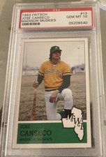 1983 FRITSCH JOSE CANSECO MADISON MUSKIES XRC #13 PSA 10 GEM MINT **RARE FIND**
