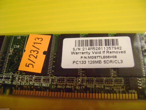 TwinMOS MDSTTLE08H08 Desktop Memory PC133 128MB SDR/CL3 from eMachine T1140 - Picture 3 of 4
