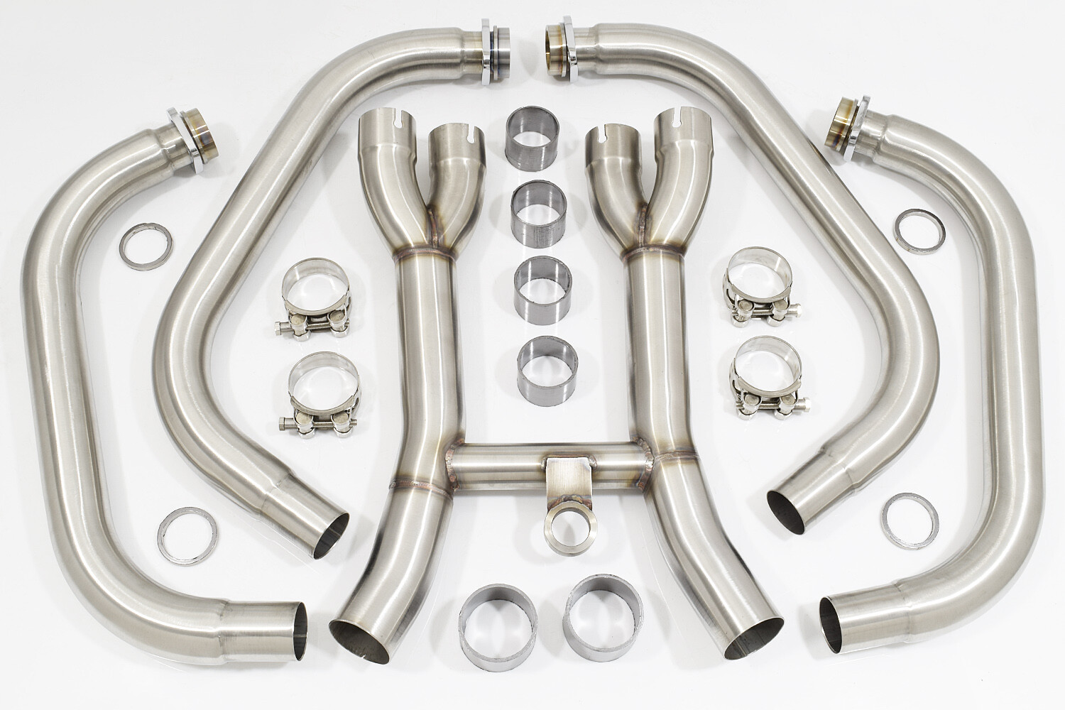 GSX1400 GSX 1400 Exhaust Headers Downpipes & Collector Box eBay