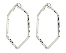 Silver Clip On Hoops non pierced hoop earrings - Esi S by Bello London