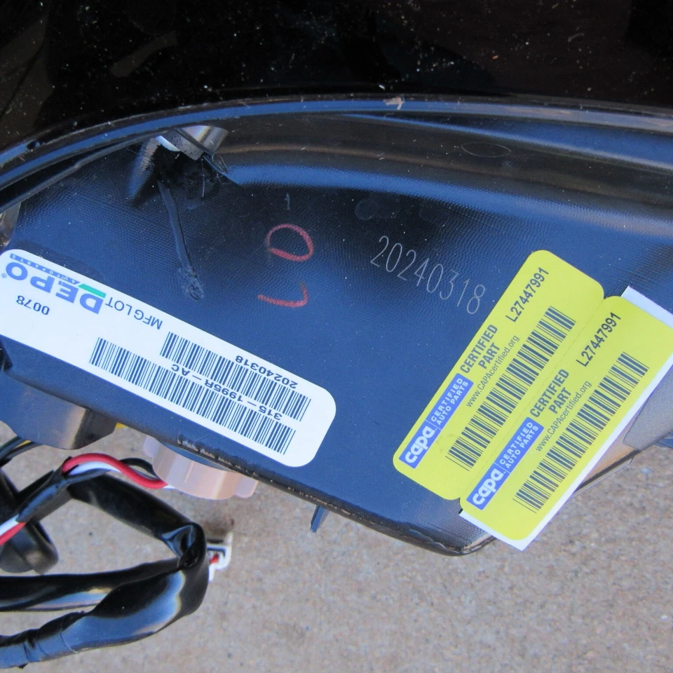 AFTERMARKET 2019 2020 2021 NISSAN ALTIMA REAR OUTER RIGHT RH PASSENGER TAILLIGHT - Image 4 of 4