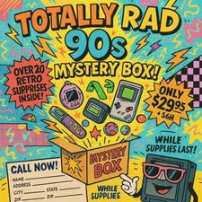 90s Vintage Mystery Box Retro Nostalgia Surpr...