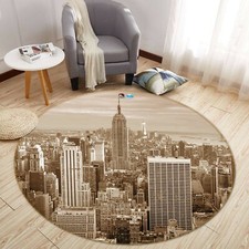 3D Yellow City Buildings NAO1605 Game Rug Mat Elegant Photo Carpet Mat Fay