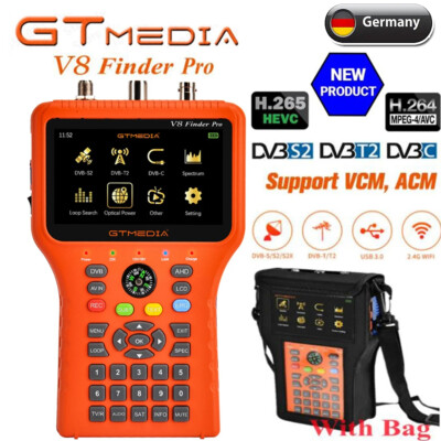 GTMEDIA V8 Finderpro 4.5''LCD Satfinder DVB-2/S2X HD Digital SAT Finder Messgerät