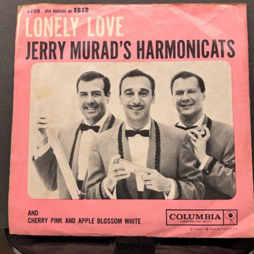 Jerry Murad's Harmonicats, rose cerise et fleur de pomme blanc 7" 45 tr/min vinyle G - Photo 1 sur 4