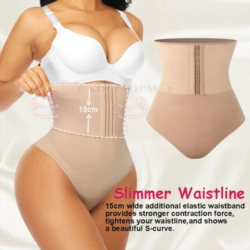 Fajas Thong Women Waist Trainer Body Shaper Butt Lifter High Waist Tummy Control - Picture 9 of 44