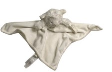 Carter's Baby White Lamb Security Blanket Plush Lovey with Pacifier Holder 14  