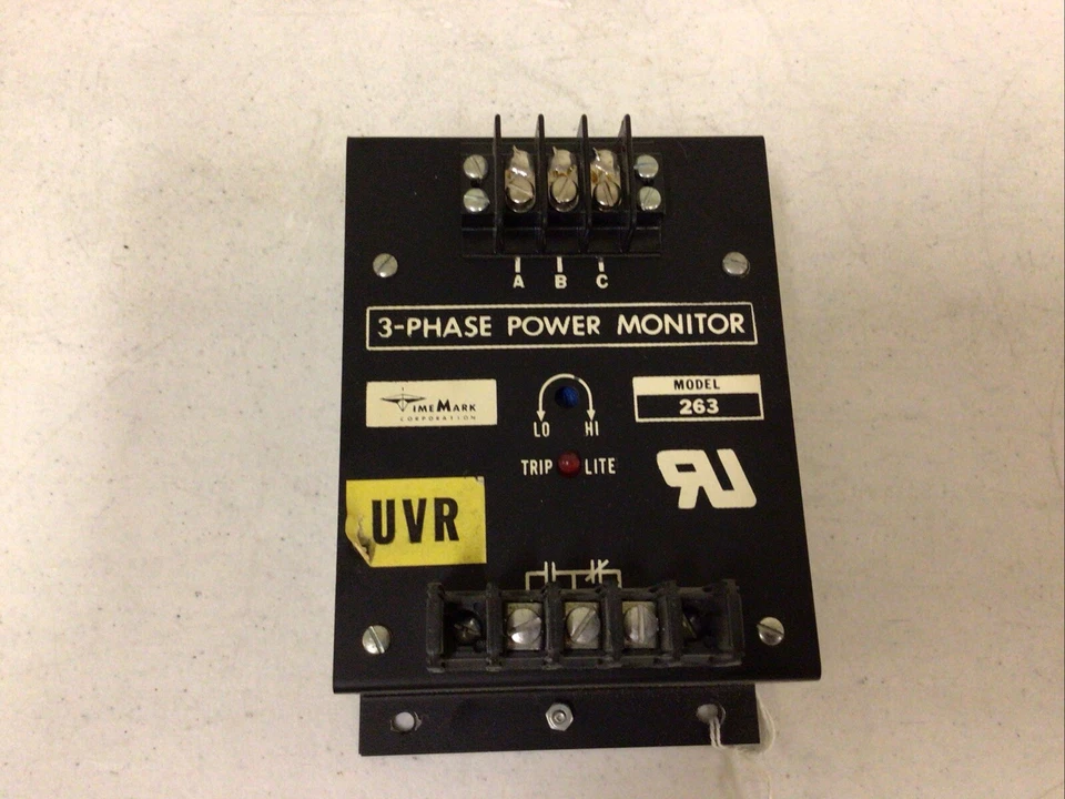 NEW, TIME MARK CORP. C263 3-PHASE POWER MONITOR 340-480VAC ADJUSTABLE, FREE SHIP - Image 3 of 4